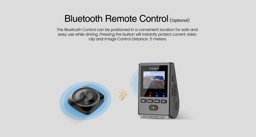 VIOFO A119 MINI Bluetooth fjernkontroll